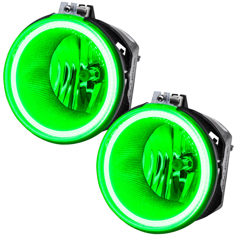 Oracle Lighting 06-10 Jeep Commander Pre-Assembled LED Halo Headlights -Green - DTX Performance