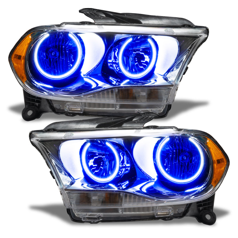 Oracle 11-13 Dodge Durango SMD HL Halogen - Chrome - Blue - DTX Performance