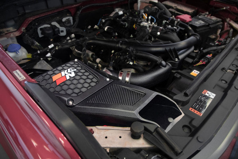 K&N 21-23 Ford Bronco 2.7L V6 F/I Dryflow Performance Air Intake System - DTX Performance