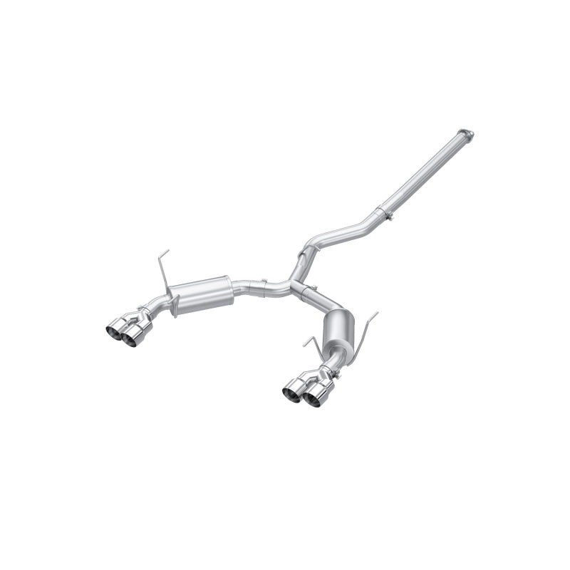 MBRP 2022+ Subaru WRX 3in Cat-Back Dual Split Rear Quad Tips Street Profile Exhaust - DTX Performance