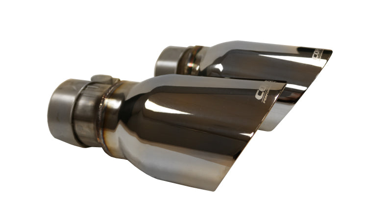 Corsa 15-17 Dodge Charger R/T w/ Pursuit Valance 2.5in Inlet / 4in Outlet Polished Tip Kit - DTX Performance