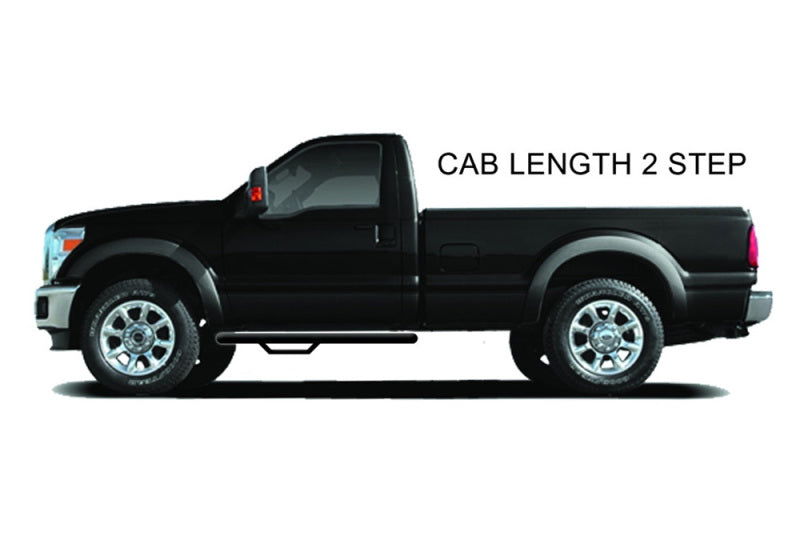 N-Fab Nerf Step 07-17 Toyota Tundra Regular Cab - Gloss Black - Cab Length - 3in - DTX Performance