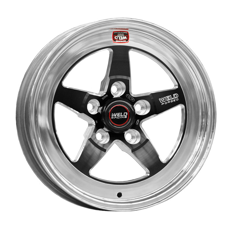 Weld S71 15x15.33 / 5x4.75 BP / 5.5in. BS Black Wheel (Medium Pad) - Non-Beadlock - DTX Performance