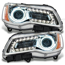 Load image into Gallery viewer, Oracle 11-14 Chrysler 300C NON HID LED Halo Headlights Chrome Housing - Red - DTX Performance