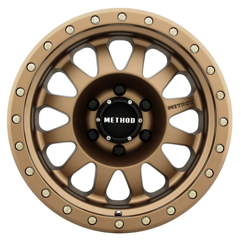 Method MR304 Double Standard 17x8.5 0mm Offset 6x5.5 108mm CB Method Bronze Wheel - DTX Performance