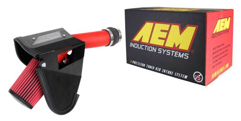 AEM Induction 2019 Subaru WRX STI 2.5L Cold Air Intake - Wrinkle Red - DTX Performance