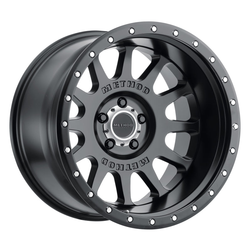 Method MR605 NV 20x10 -24mm Offset 5x5 71.5mm CB Matte Black Wheel - DTX Performance