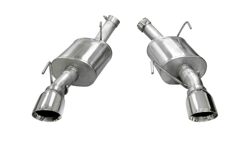 Corsa 05-10 Ford Mustang Shelby GT500 5.4L V8 Polished Xtreme Axle-Back Exhaust - DTX Performance