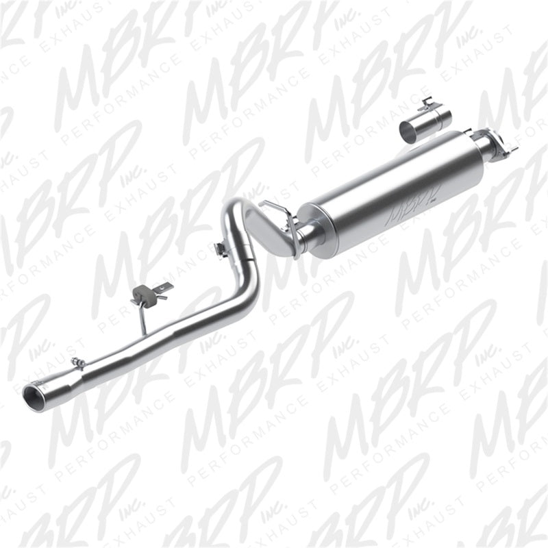 MBRP 86-00 Jeep 2.5L Cherokee 2.5in Cat Back Single AL - DTX Performance