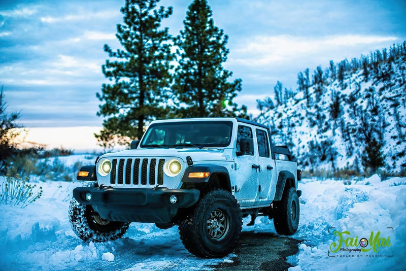 Oracle Jeep JL/Gladiator JT Oculus Switchback Bi-LED Projector Headlights - Amber/White Switchback - DTX Performance