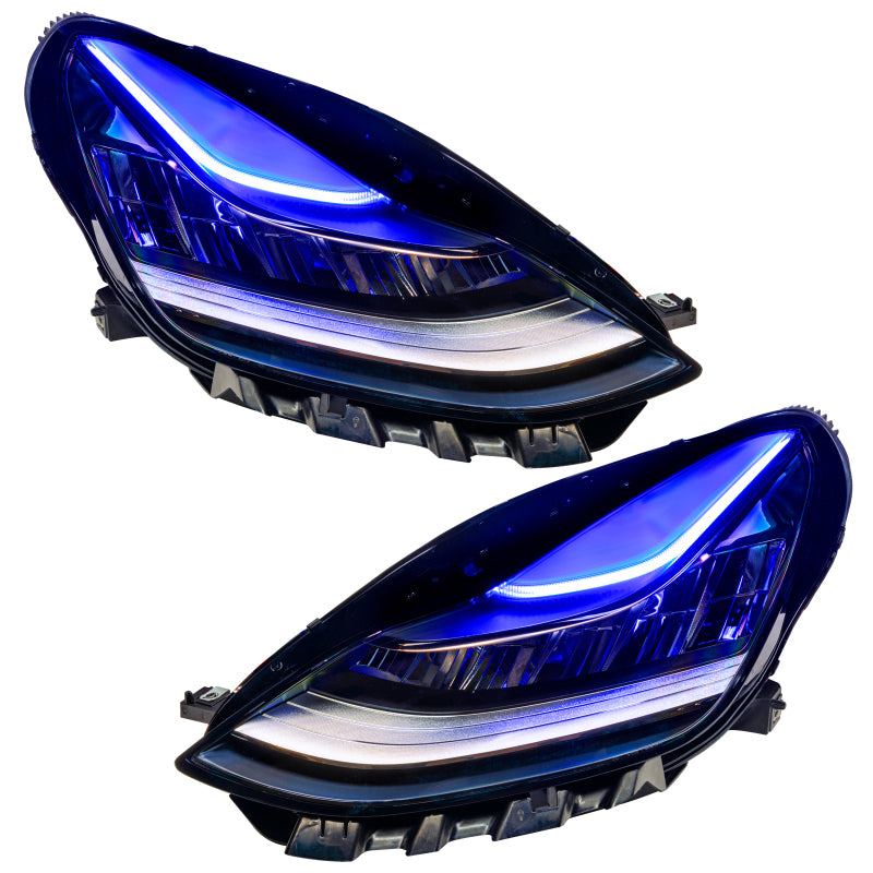 Oracle 17-21 Tesla Model 3 Headlight DRL Upgrade Kit - ColorSHIFT 2 - DTX Performance