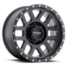 Load image into Gallery viewer, Method MR306 Mesh 18x9 -12mm Offset 8x6.5 130.81mm CB Matte Black Wheel - DTX Performance