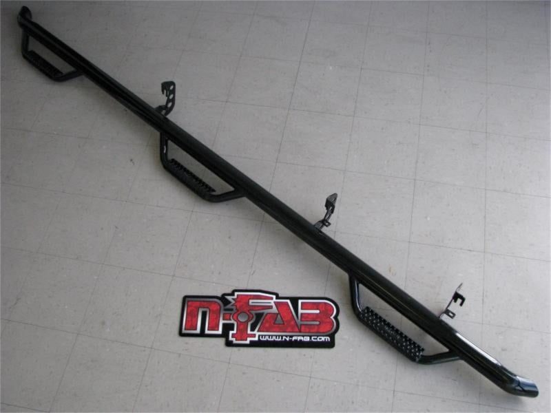 N-Fab Nerf Step 15-17 Ford F-150 SuperCab 8ft Bed - Tex. Black - Bed Access - 3in - DTX Performance