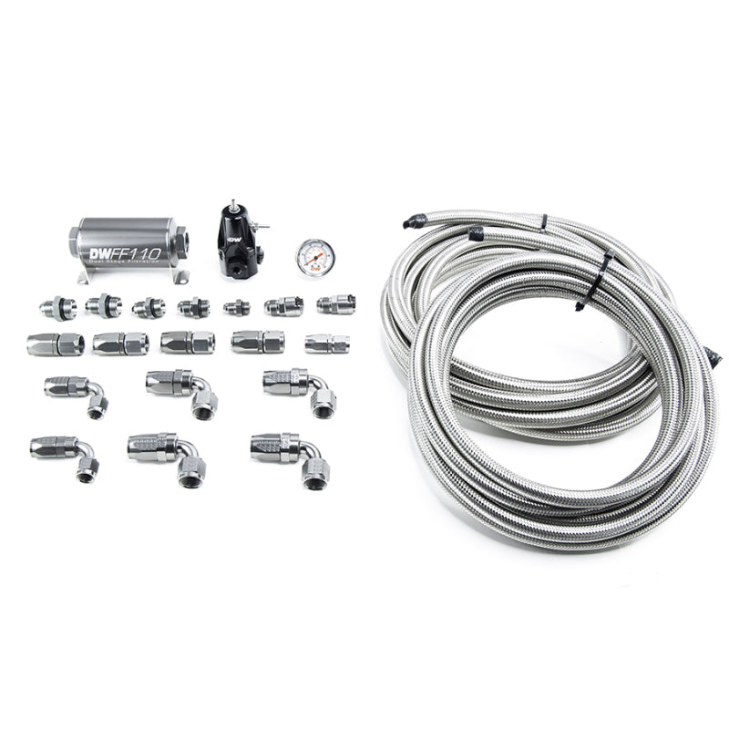 DeatschWerks 05-19 Yukon/Tahoe/Suburban DW400 Pump Module Return Plumbing Kit SS CPE - DTX Performance