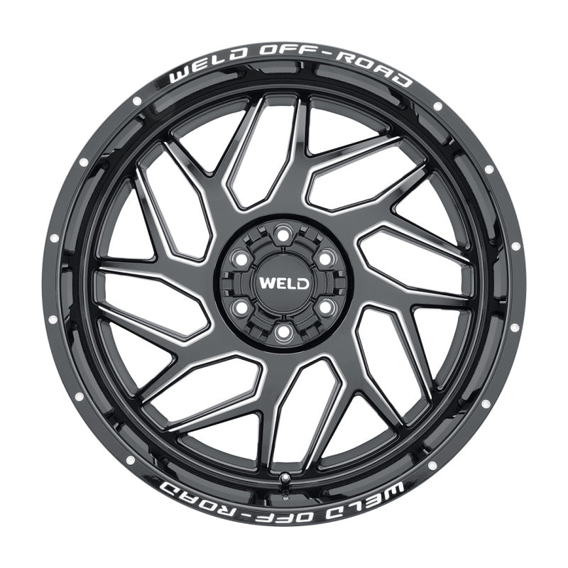 Weld Off-Road W117 20X10 Fulcrum 5X127 5X139.7 ET-18 BS4.75 Gloss Black MIL 87.1 - DTX Performance