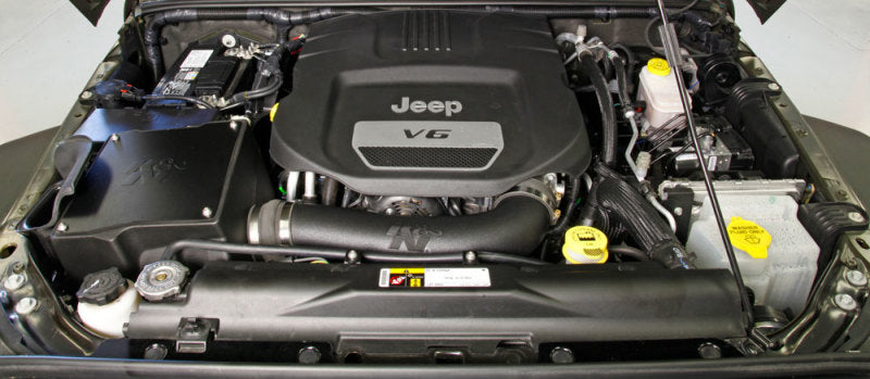 K&N 12-18 Jeep Wrangler 3.6L V6 Performance Intake Kit w/ Snorkel - DTX Performance