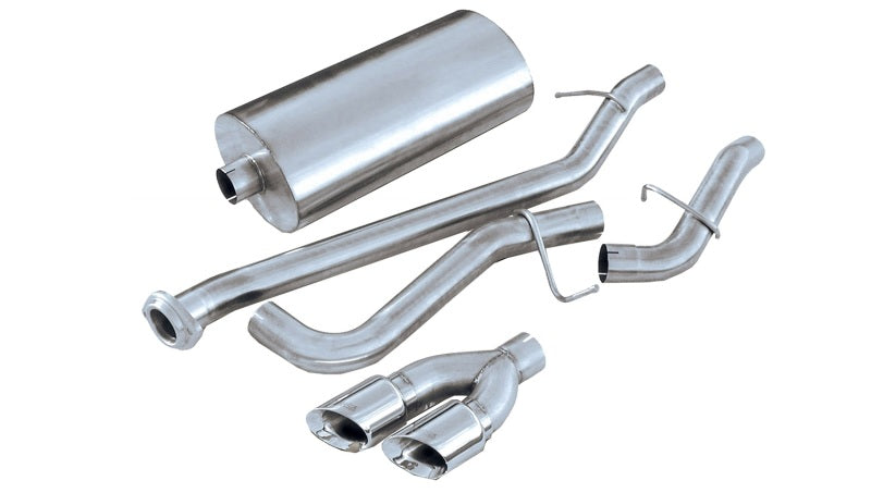 Corsa 02-07 Chevrolet Silverado Reg. Cab/Short Bed 1500 4.8L V8 Polished Touring Cat-Back Exhaust - DTX Performance