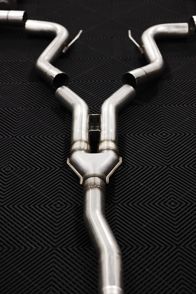 MBRP 18-22 Ford Mustang 2.3L Ecoboost 3in Cat-Back Exhaust w/ Quad Carbon Fiber SS Tips - T304 - DTX Performance