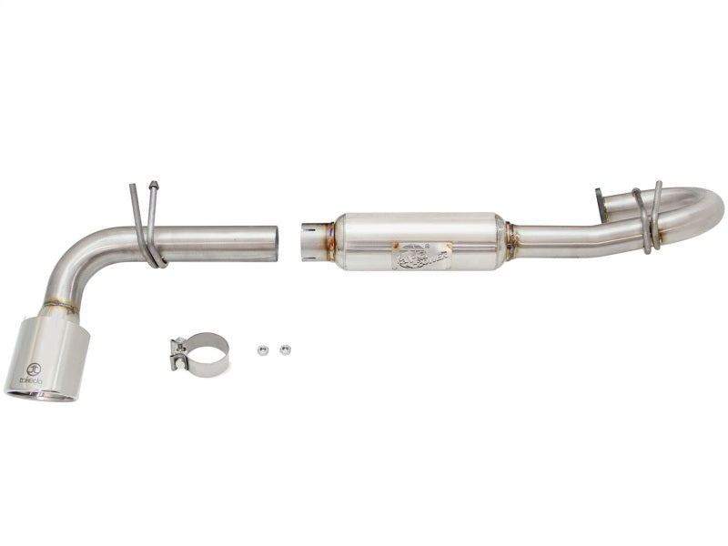 aFe 11-16 Scion TC L4-2.5L 304SS 2-1/4in to 2-1/2in Axle-Back Takeda Exhaust w/ Polished Tip - DTX Performance