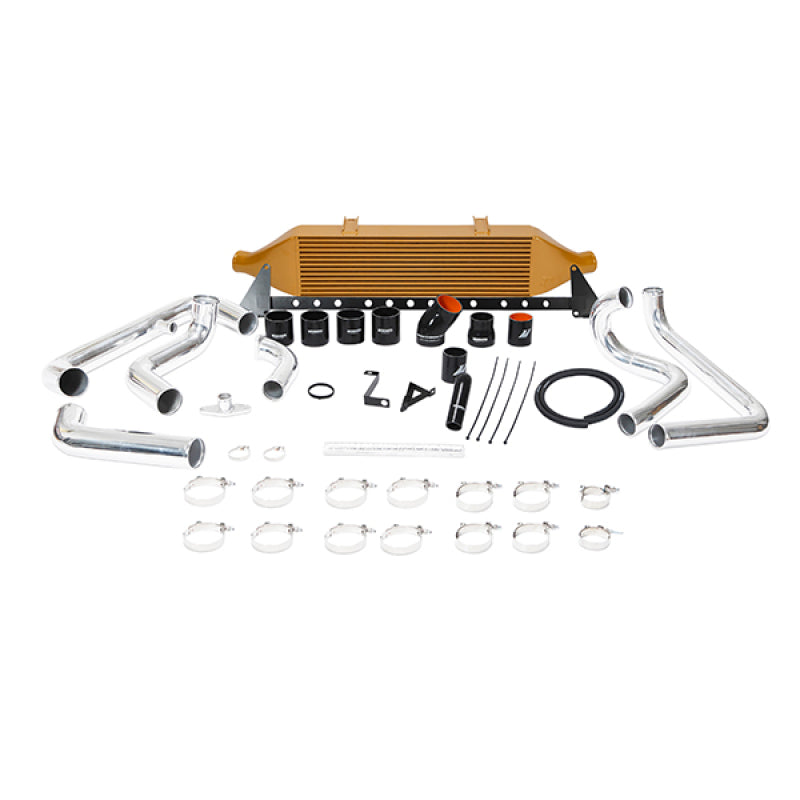 Mishimoto 08+ Subaru WRX Front-Mount Intercooler Kit w/ Air Box - Gold - DTX Performance