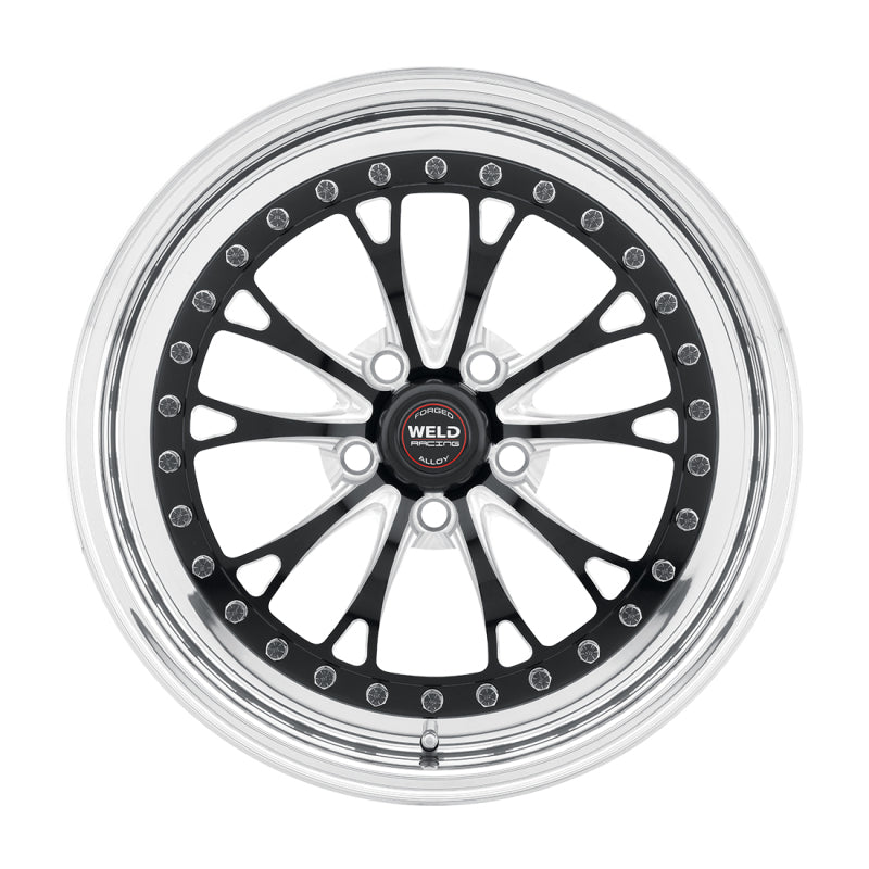 Weld Vitesse 17x10 / 5x4.5mm BP / 8in. BS Low Pad Black Wheel - Polished Non-Beadlock - DTX Performance