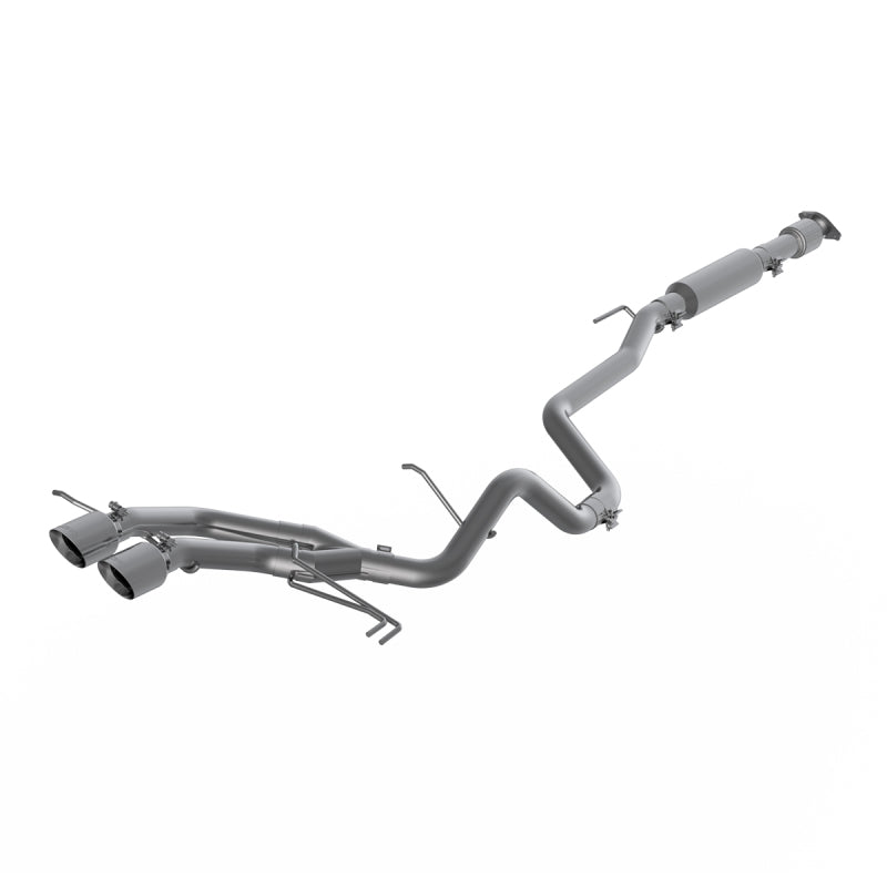 MBRP 13-18 Hyundai Veloster Turbo 4.0in OD Tips Dual Outlet 2-1/2in AL Cat Back - DTX Performance