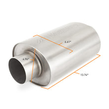 Load image into Gallery viewer, Mishimoto Universal Resonator with 2.5in Inlet/Outlet - Brushed - DTX Performance