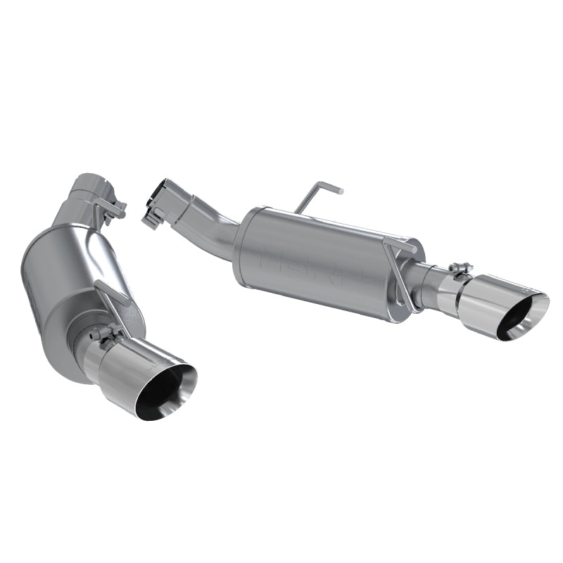 MBRP 05-10 Ford Mustang GT 5.0/Shelby GT500 Dual Mufflers Axle Back Split Rear AL - DTX Performance