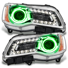 Load image into Gallery viewer, Oracle 11-14 Chrysler 300C NON HID LED Halo Headlights Chrome Housing - Green - DTX Performance