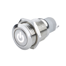 Load image into Gallery viewer, Oracle Pre-Wired Power Symbol Momentary Flush Mount LED Switch - White - DTX Performance