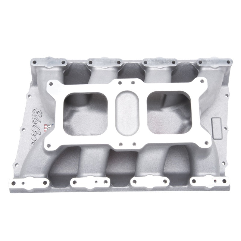 Edelbrock Intake Manifold Chrysler Gen II 426-572 Hemi Dual Quad Single Plane for Carburetors - DTX Performance