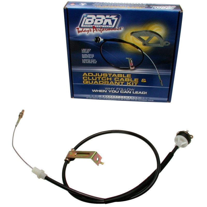 BBK 96-04 Mustang Adjustable Clutch Cable - Replacement - DTX Performance