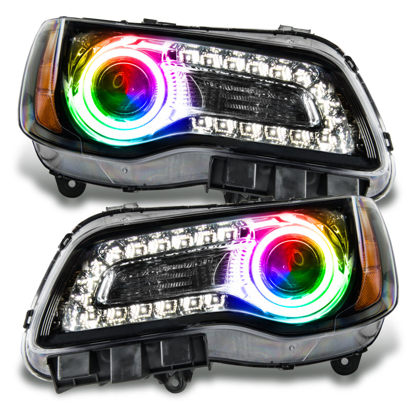 Oracle 11-14 Chrysler 300C SMD HL - Black - NON HID - ColorSHIFT - DTX Performance