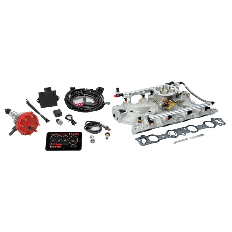 Edelbrock Pro Flo 4 Fuel Injection Kit Seq Port BBF 429/460 68-87 625 Max HP 35 LbHr Injectors Satin - DTX Performance