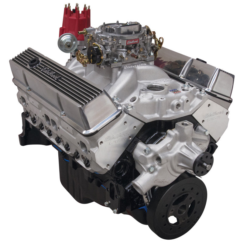 Edelbrock Crate Engine Edelbrock 9 0 1 Performer E-Tec w/ Short Water Pump As Cast - DTX Performance