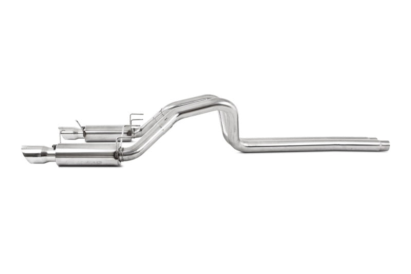 MBRP 11-14 Ford Mustang GT 5.0L Dual Split Rear Race Version T409 3in Cat Back Exhaust System - DTX Performance