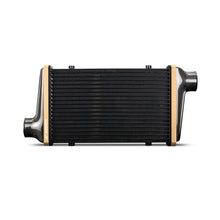 Load image into Gallery viewer, Mishimoto Universal Carbon Fiber Intercooler - Gloss Tanks - 525mm Gold Core - C-Flow - GR V-Band - DTX Performance