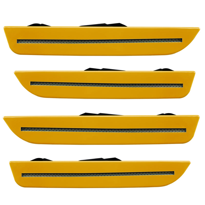 Oracle 10-14 Ford Mustang Concept Sidemarker Set - Tinted - Yellow Blaze Tricoat (NQ) - DTX Performance