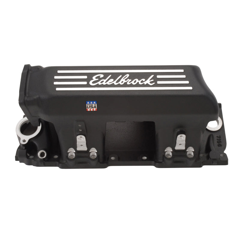 Edelbrock Manifold EFI Pro-Flo XT BB Chevy Rect Port Heads Black Powder Coated - DTX Performance