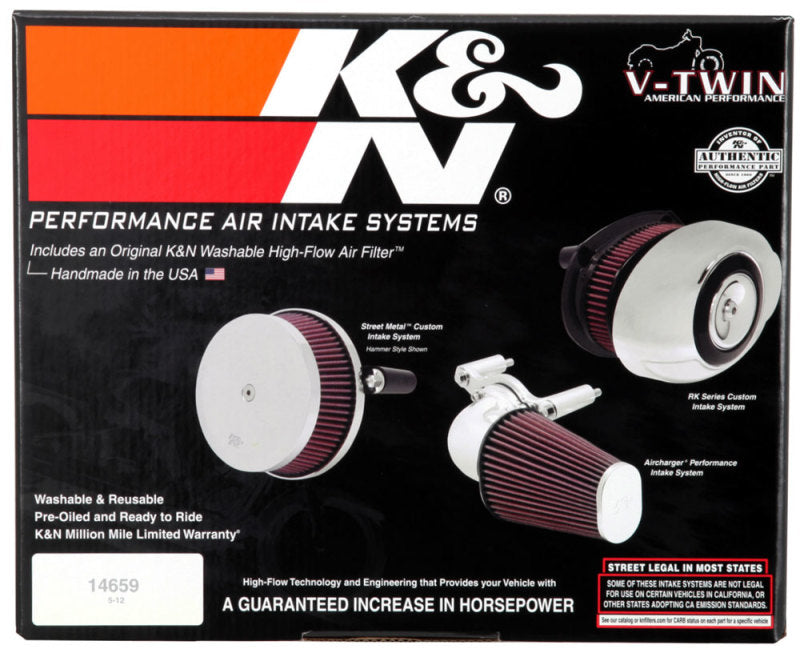 K&N 08-10 Harley Davidson Touring Models Performance Intake Kit - DTX Performance