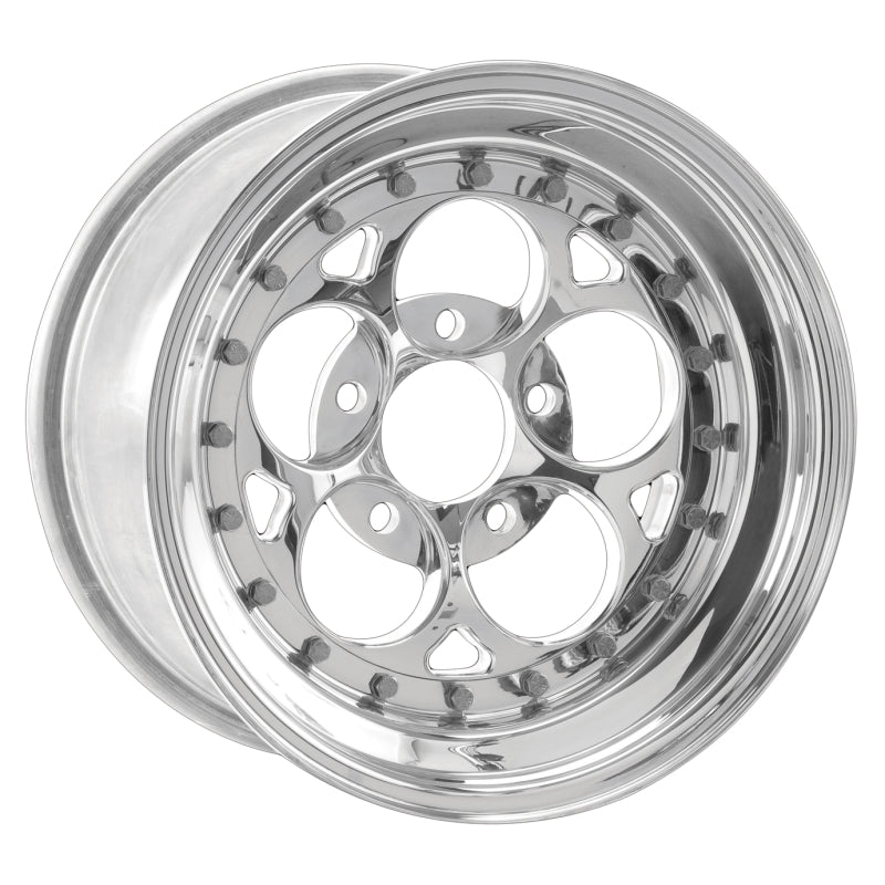 Weld Magnum III 15x10 / 5x4.75 BP / 3.5in. BS Polished Wheel - Non-Beadlock - DTX Performance