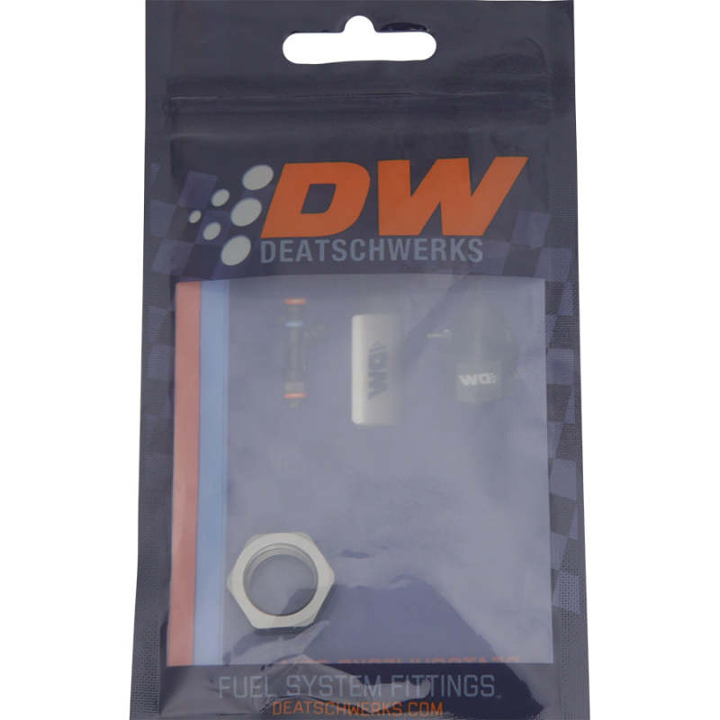 DeatschWerks 6AN Bulkhead Nut Smaller OD - Anodized DW Titanium - DTX Performance