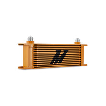 Load image into Gallery viewer, Mishimoto Universal 13-Row Oil Cooler Gold - DTX Performance