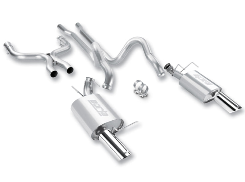 Borla 2011-2012 Mustang GT 5.0L 8cyl 6spd RWD Agressive ATAK Catback Exhaust - DTX Performance