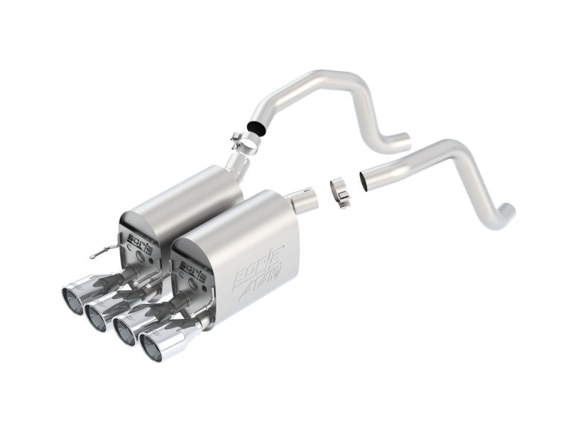 Borla 05-08 Chevrolet Corvette Coupe/Conv 6.0L/6.2L 8cyl Aggressive ATAK Exhaust (rear section only) - DTX Performance