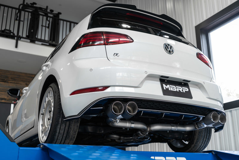 MBRP 15-19 VW Golf R MK7/MK7.5 3in T304 Cat Back Exhaust w/ Carbon Fiber Tips - DTX Performance