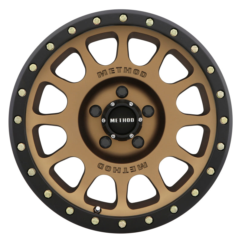 Method MR305 NV 20x10 -18mm Offset 5x5 94mm CB Method Bronze/Black Street Loc Wheel - DTX Performance