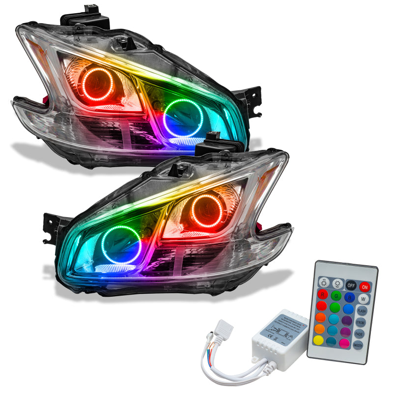 Oracle 09-13 Nissan Maxima SMD HL (Non-HID)-Chrome - ColorSHIFT w/ Simple Controller - DTX Performance