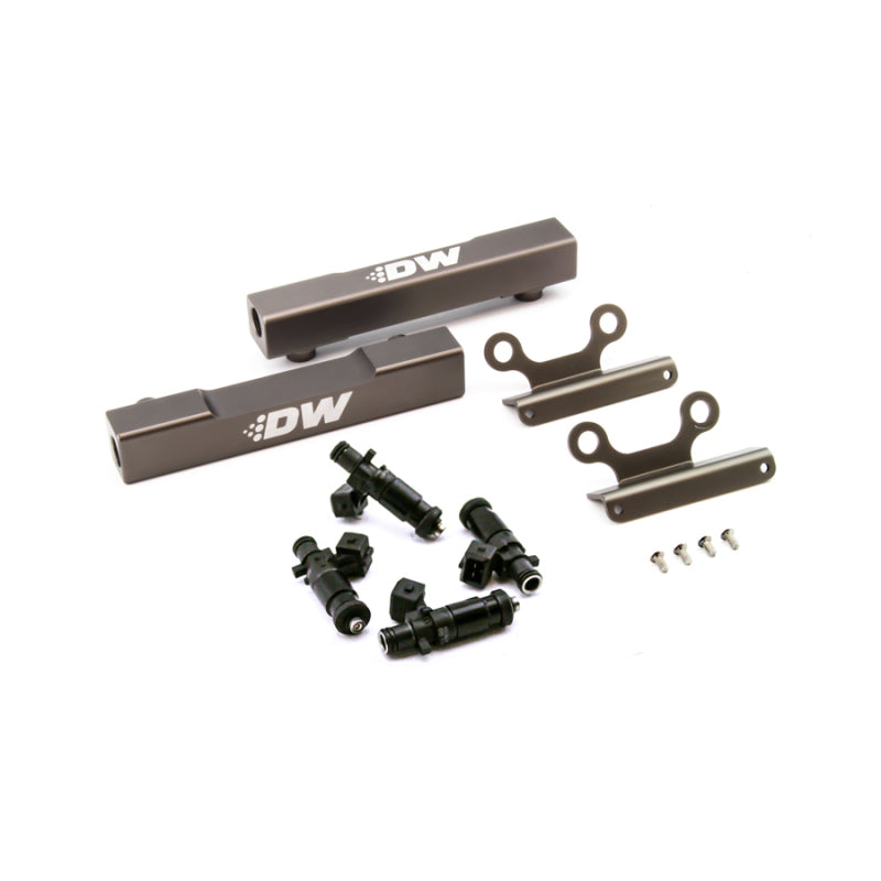 DeatschWerks 02+ Subaru WRX / 07+ STI/LGT Top Feed Fuel Rail Upgrade Kit w/ 1200cc Injectors - DTX Performance