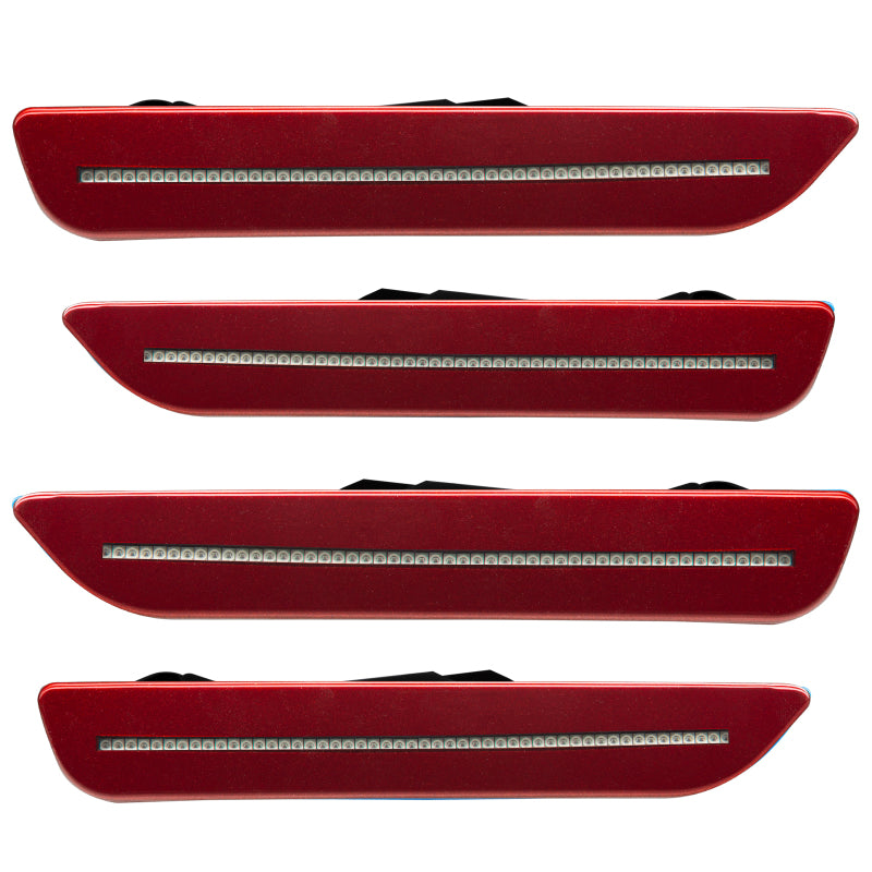 Oracle 10-14 Ford Mustang Concept Sidemarker Set - Clear - Ruby Red Metallic (RR) - DTX Performance